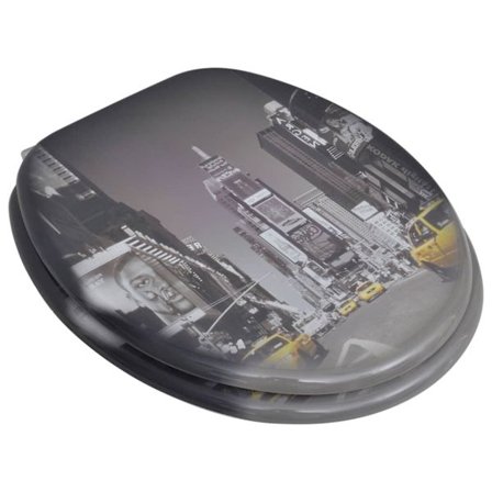 vidaXL Toalettsits i MDF New York