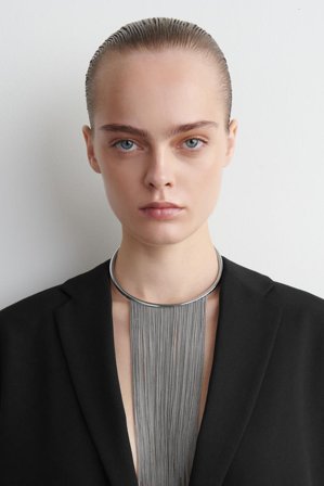 COS Women's Tasselled Necklace in Silver