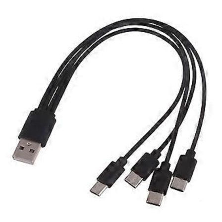 /EA/Universelt Multi-Ladekabel 1/2/3/4 i 1 Multiple Porte USB til USB C Hurtigopladningskabel med Type C-stik One for four