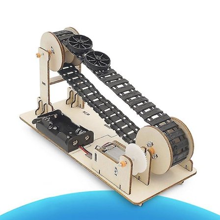 Videnskabsteknologi Lille Produktion Diy Transportbånd Håndlavet Videnskabeligt Eksperiment Opfindelse Læringslegetøj