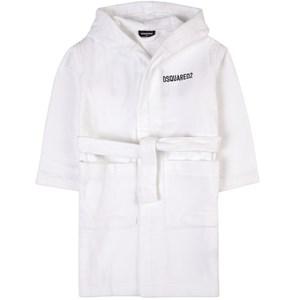 Kids - Dsquared2 White ICON Cotton Bathrobe 12 Years - Nightwear - 12 years - White