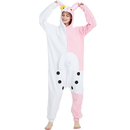 Aikuisten karhu Kigurumi Onesies Cosplay-asu 3D Monokuma Pyjama Halloween-juhlat Jumpsuits Pyjama-asu .i