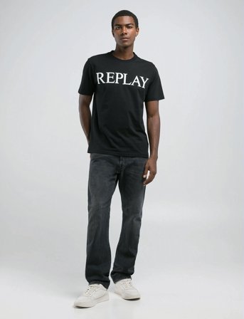 Replay T-Shirt Regular Replay Basics - Black - M