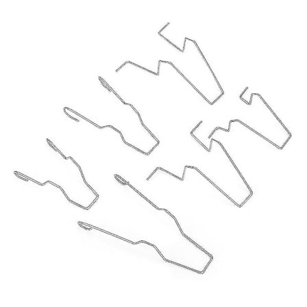 6-pack Stål Strålkastar Lågbalk Glödlampa Monteringsfjäderklämma För H1/h3/h4/h7 (FMY)