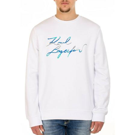 Karl Lagerfeld, Sweat Crewneck Wit, Heren, Maat:S