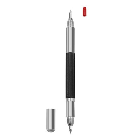 Kaiverruskynän kärjen kirjoitin, kaksipäinen kirjoitin, metallin kaiverruskynä metallilasikeramiikkaan kivipuu