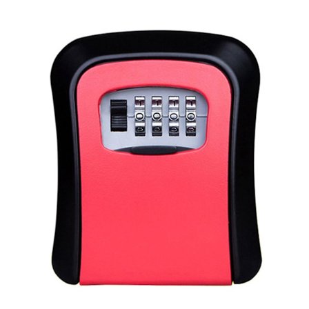 Key Storage Lock Box Safe Security Storage Combination Wall Mount Lock Box For Outside Garage