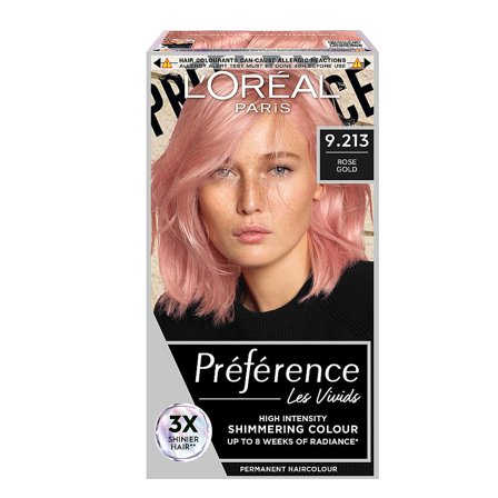 L'Oréal Paris Préférence Vivid Colours Permanent Hårfarve 9.213 Rose Gold, Hår, Hårfarve, Permanent Hårfarve