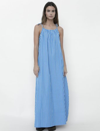 STUDIO FEDER Rigmor Dress - Poplin - Blue - XS