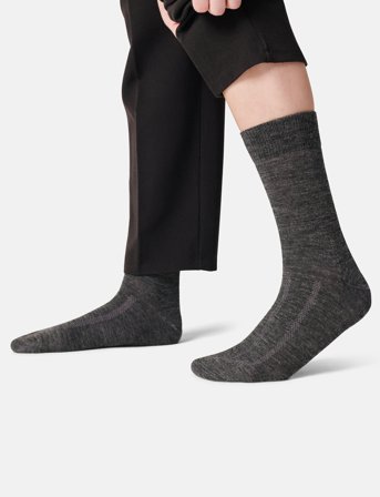 Danish Endurance Merino Dress Socks 3-Pack - Grey - 39-42