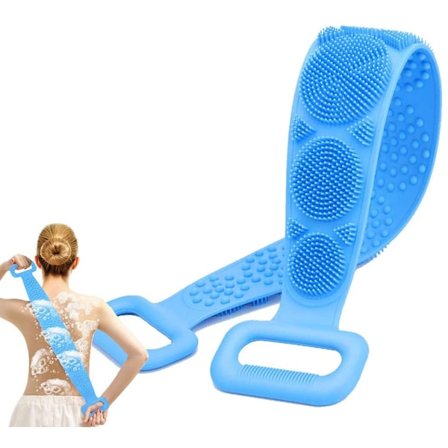 Silikon Bad Kropp Hudbørste Gni Bad Håndkle Badbørste Lang