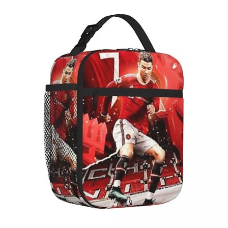 Cristiano Ronaldo Cr7 Isolert Lunsjveske Kjølebag Matboks Isolert Matboks Lunsjveske for Kvinner Barn Skole - Perfekt