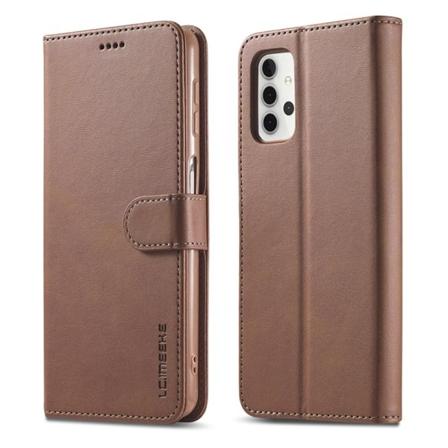 LC.IMEEKE Plånboksfodral för Galaxy A32 5G - Coffee Brun