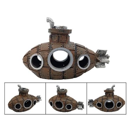 Fisketankdekorasjon Vrak Undersjøisk Båt BRUN