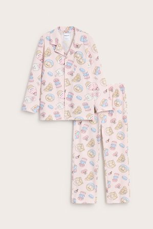 Kappahl | Mønstret pyjamas | Lyserosa