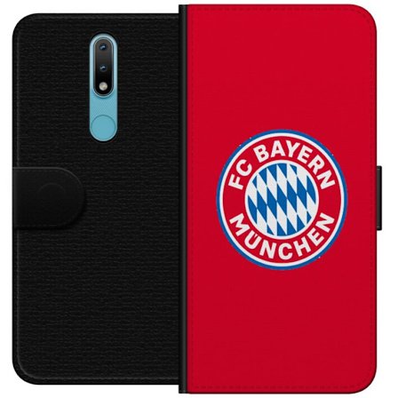 Kompatibelt Lommeboketui til Nokia 2.4 Bayern röd logo