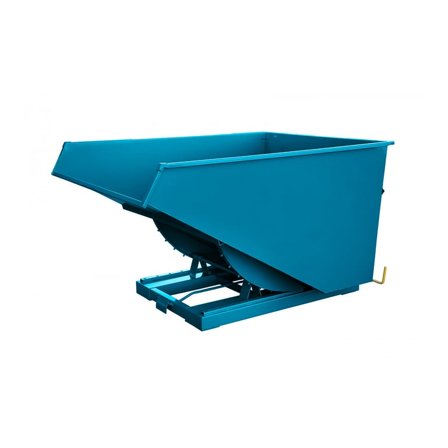 Tippcontainer for tungt gods, 2000 liter, blå