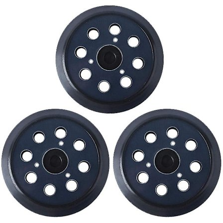 Slibepude 125 mm Kompatibel med Makita 743081-8 Udskiftning Bo5010 8 Huller (3 stk) (hy)