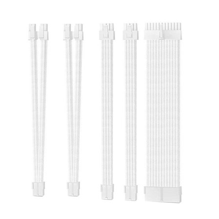 5 stk. CPU-hovedkort grafikkort skjøteledning myk flettet ledningsmodul