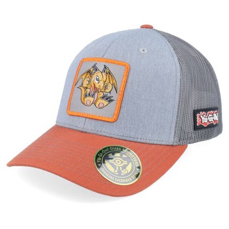 Yu-Gi-Oh! - Grå trucker Keps - Baby Dragon Grey/Orange Trucker - Yu-Gi-Oh @ Hatstore