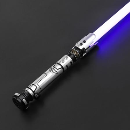 Neo Pixel Judger Slät Ljussabel Metallfäste Proffie Med LED Stripe Blade Cosplay Blaster FOC Laser Sword Barnleksaker Judger Proffie 2.2