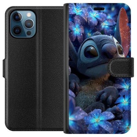Kompatibelt Lommeboketui til Apple Apple iPhone 12 Pro Stitch Blant Blomster I Nattlys