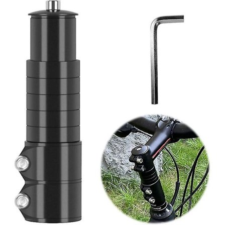 Pyöränhaarukan ohjaustangon korotusadapteri, säädettävä MTB-ohjaustangon pidennys