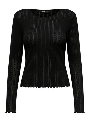 Onlcarlotta L/S Top Noos Jrs Tops T-shirts & Tops Long-sleeved Black ONLY