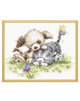 Broderikit Billede Bedste venner - Luca-S