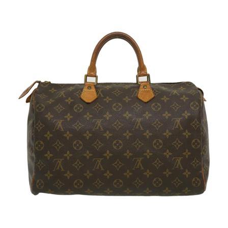 Louis Vuitton Vintage, Pre-owned Speedy 35 Monogram Handbag Bruin, Dames, Maat:ONE Size