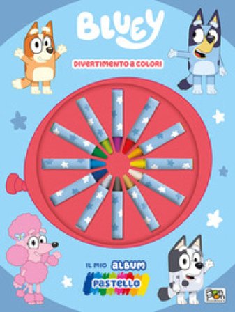 Divertimento a colori! Il mio album pastello. Bluey. Ediz. a colori. Con 12 pastelli a cera Cristina Panzeri