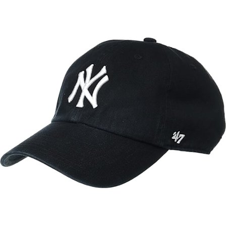 47 New York Yankees klar justerbar keps (svart broderad)