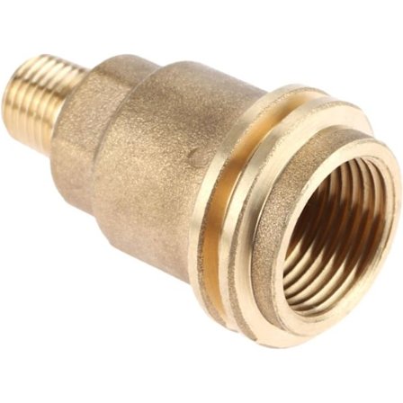 QCC1 mutterpropan gasanslutning adapter rörgänga, solid brass snabbkopplingar grillregulator utomhusmatlagning uppvärmning