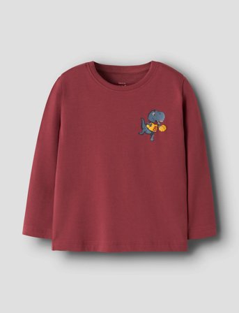 name it Nmmvux Ls Top - Burgundy - 92