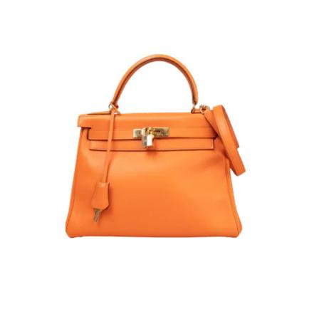 Hermès Vintage Pre-owned Handbags Orange, Dame Vintage Tasker, Størrelse: ONE Size