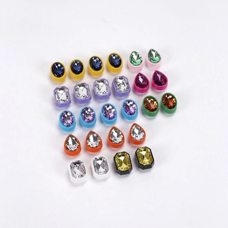 26 st Rhinestone Sko Spänne Clip Sko Dekoration Clips Clog