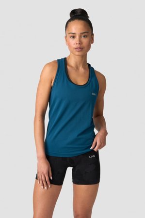 ICANIWILL - Everyday Seamless Tank Top Teal Blue- Training tank tops - Damen - ICIW