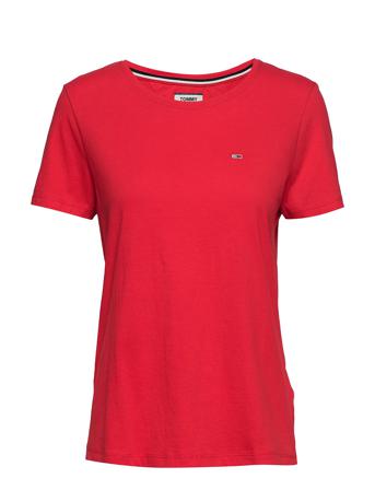 Tjw Soft Jersey Tee T-shirt Top Rød Tommy Jeans