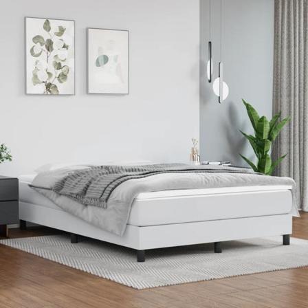 Vidaxl Pocketresårmadrass Vit 140x200x20 Cm Konstläder Vit