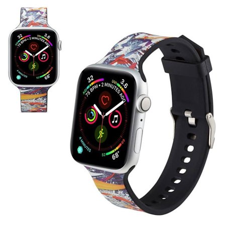 Apple Watch Series 5 40mm mönster silikon klockarmband - Plant