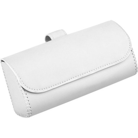 Bil Solskjerm Solbriller Etui Clip Bil Solbrille Holder HVIT