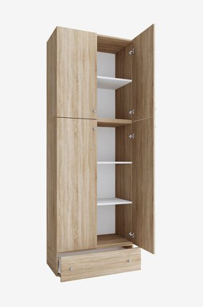 VCM - Vcm Garderob Lona Xxl gångjärnsdörrar - Med låda - Beige - Skåp - Från Homeroom