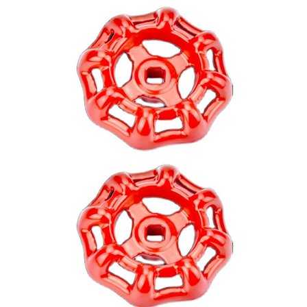 2ST Runda hjulhandtag Slang Haklapp Handtag Vattentappshandtag