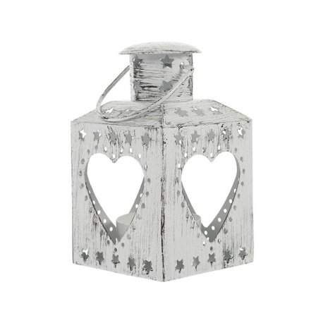 Jern Lysestage Pony Lampe HVID HJERTE SYMBOL HJERTE SYMBOL