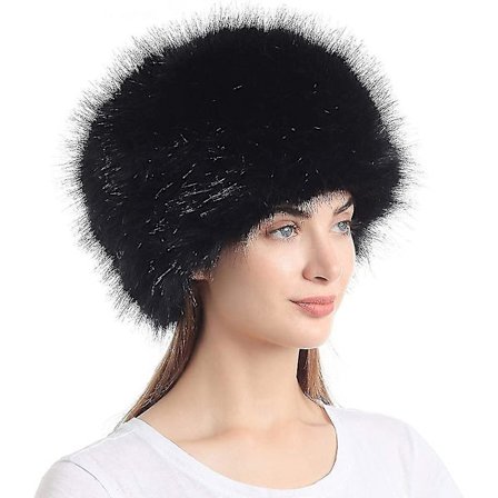 Naisten Cossack Russion Style Faux Fur Hat Stretch Talvi Lämmin Hattu