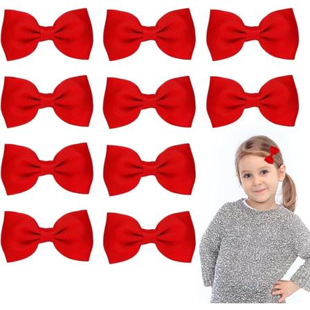 10 kpl punaisia silkkijousia ja hiuspinnejä tyylivarusteita