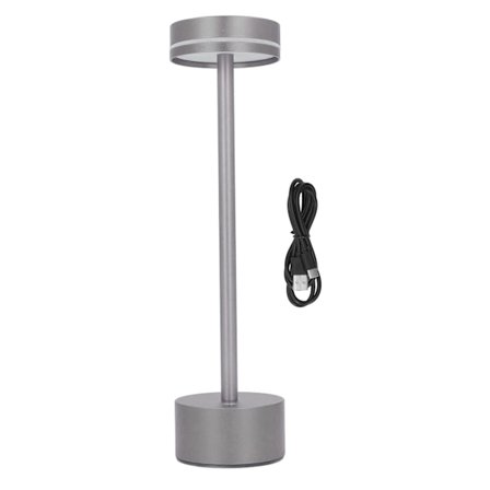 Led-bordlampe uden ledning med 3 farver, der kan dæmpes, genopladelig LED-bordlampe med touch-kontrol til hjemmet, soveværelset, kontoret og kaffen