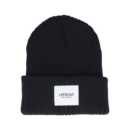 Upfront - Noir cuff Bonnet - Haze Fisherman Winter Beanie Black Cuff @ Hatstore