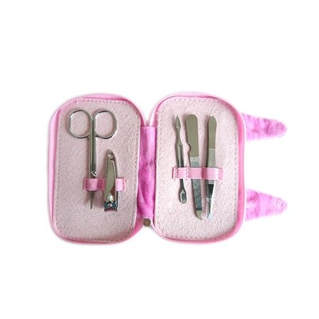 Rosa kanin nagelvård manikyr 5-i-1