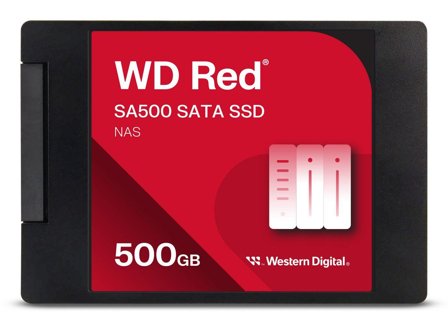 WD WD Red SSD SA500 NAS 500GB 2.5inch SATA III 6 Gb/s internal single-packed
